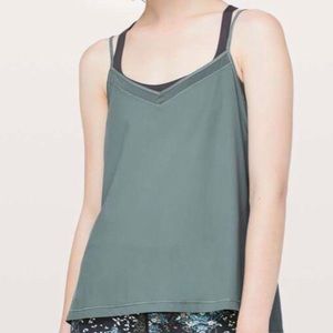 Lululemon women’s Final Count Tank, Sea Steel